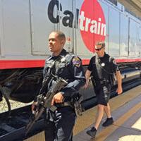 Manhunt on train: Police stop Caltrain in San Mateo to search for ...