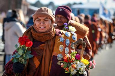 USA-MONKS/PEACE WALK