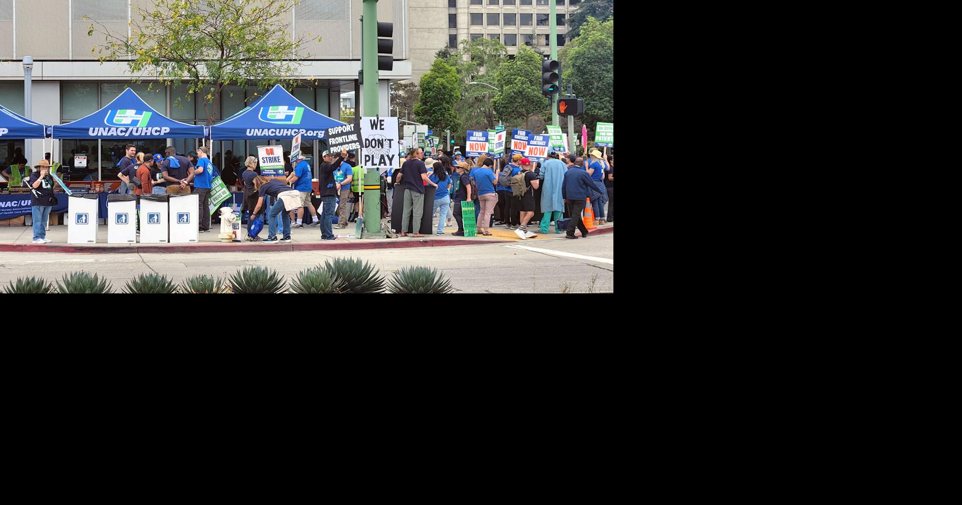 Kaiser workers walk out, begin open-ended strike