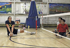 Going for gold in Rio and beyond: Sitting volleyball player Katie Holloway competes in Paralympics