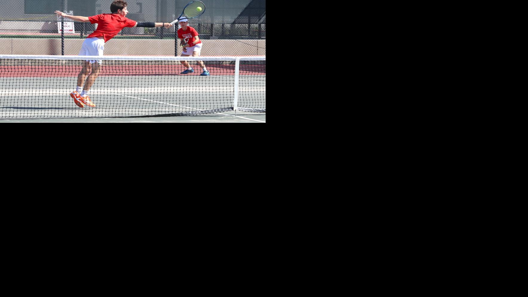 Burlingame boys' tennis team qualifies for CCS team tournament after beating Carlmont 5-2 in the finals of the Peninsula Athletic League CCS play-in tournament