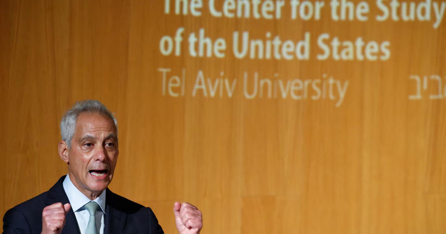 Rahm Emanuel warns that Israel has become a  territorial pariah  in a blistering speech