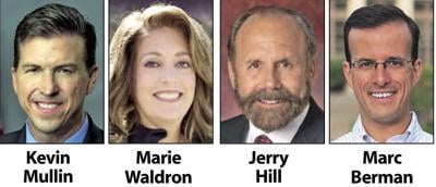 Assemblyman Kevin Mullin, D-South San Francisco, was joined by Assembly Minority Floor Leader Marie Waldron, R-Escondido, state Sen. Jerry Hill, D-San Mateo, and Assemblyman Marc Berman, D-Palo Alto