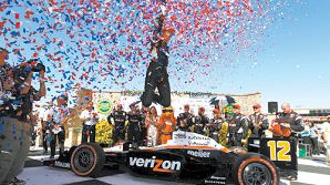 Power wins from pole in Sonoma