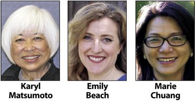 Karyl Matsumoto, Emily Beach and Marie Chuang