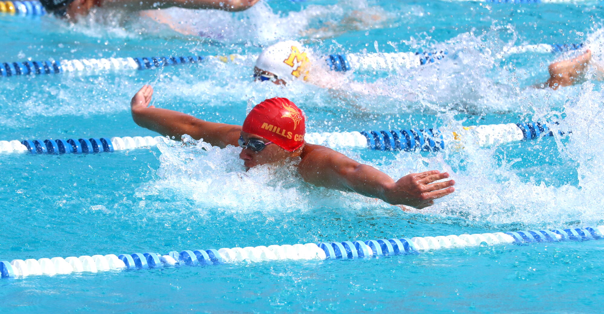 Mills swimming: Alex Vasquez