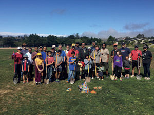 Playing fields get help