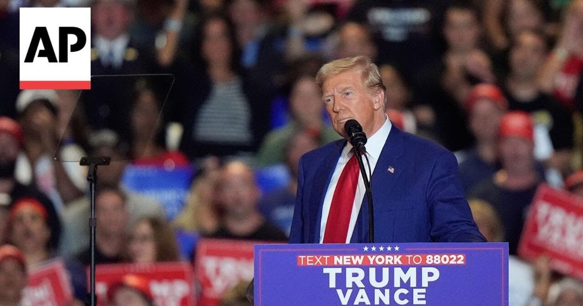 Trump asserts victory in New York during Long Island rally. Trump asserts victory in New York during Long Island rally.