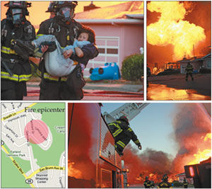 Scene of horror: San Bruno neighborhood destroyed by gas-line inferno
