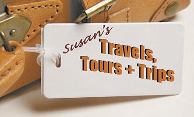 Susan's travel, tours and trips logo