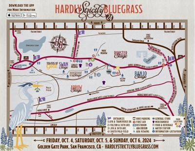 Hardly Strictly Bluegrass map