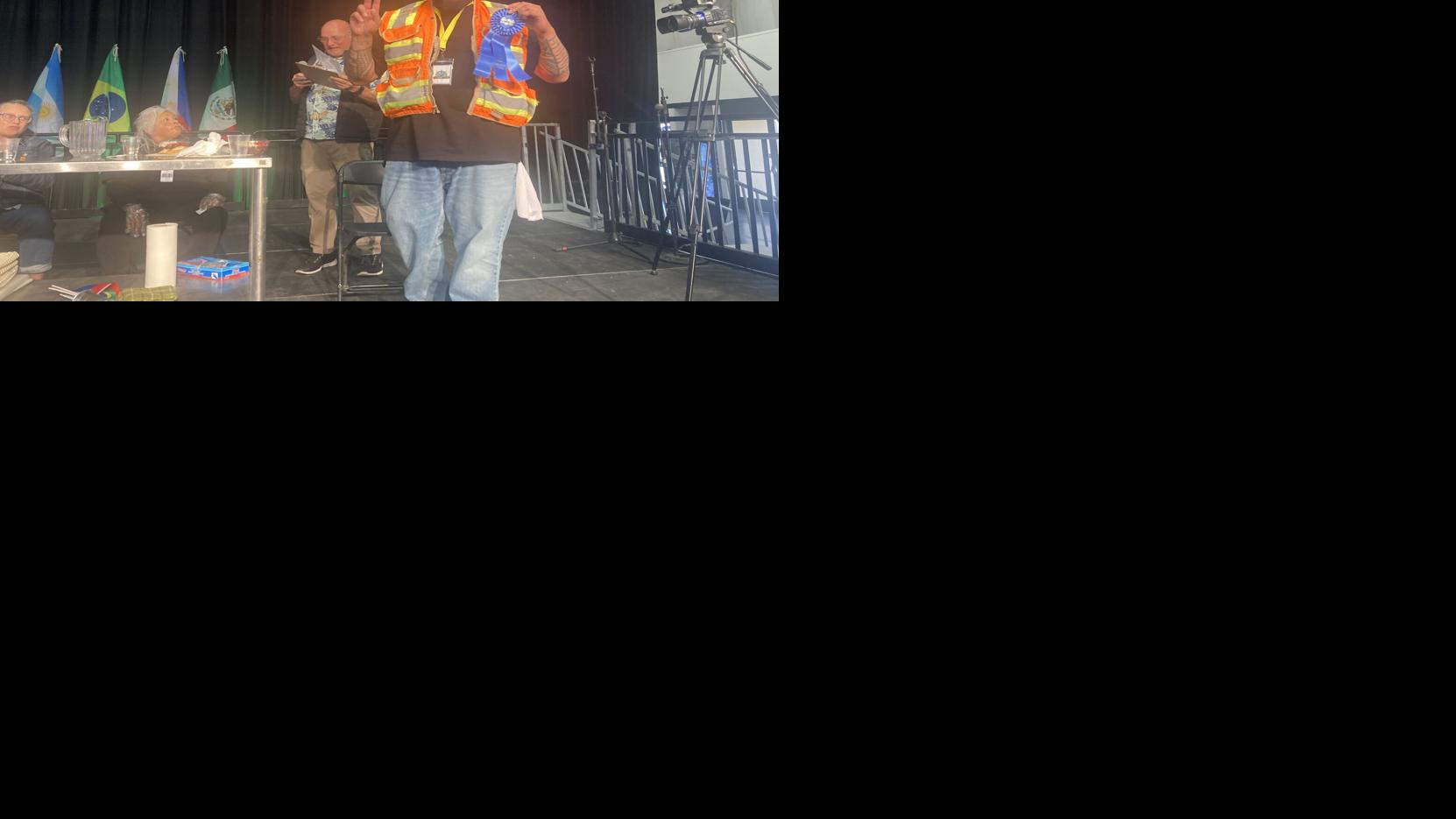 Down go the empanadas at the San Mateo County Fair