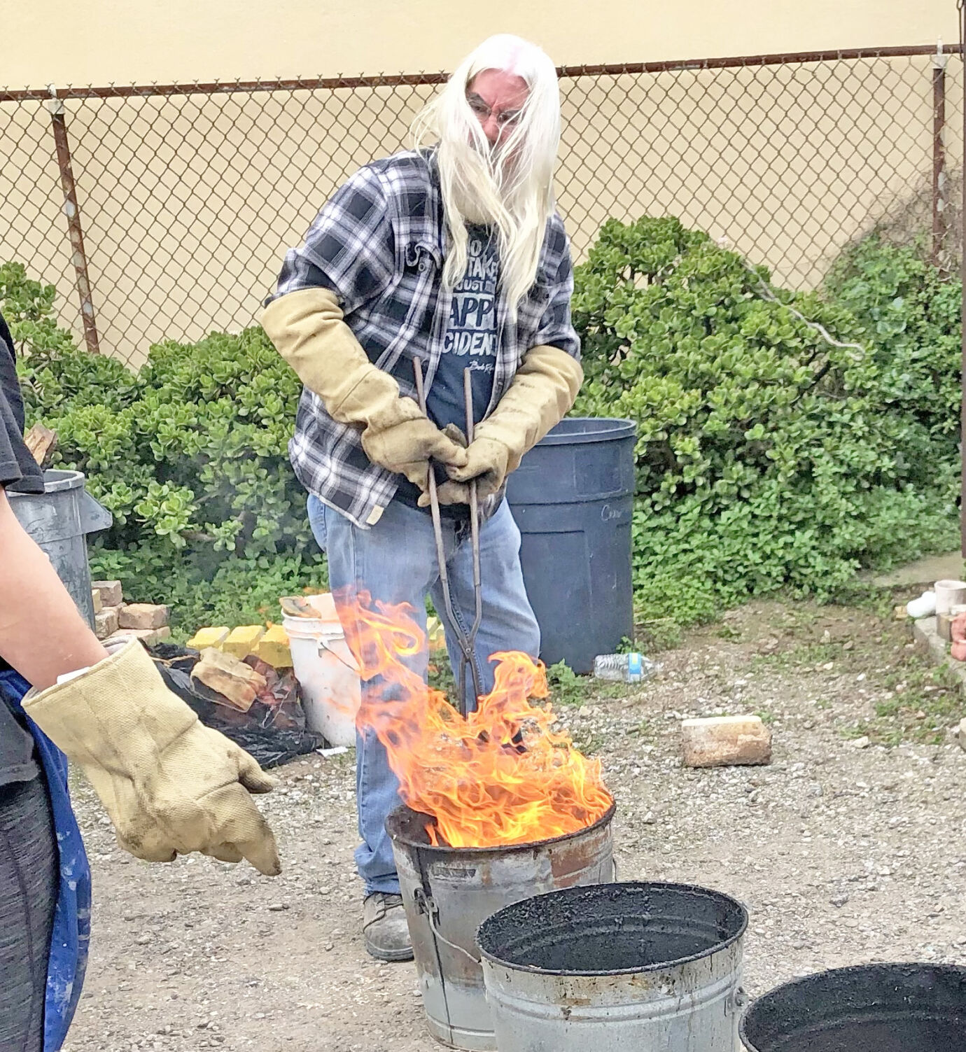 Clay Life Art Studio owner David Paulley clay making process