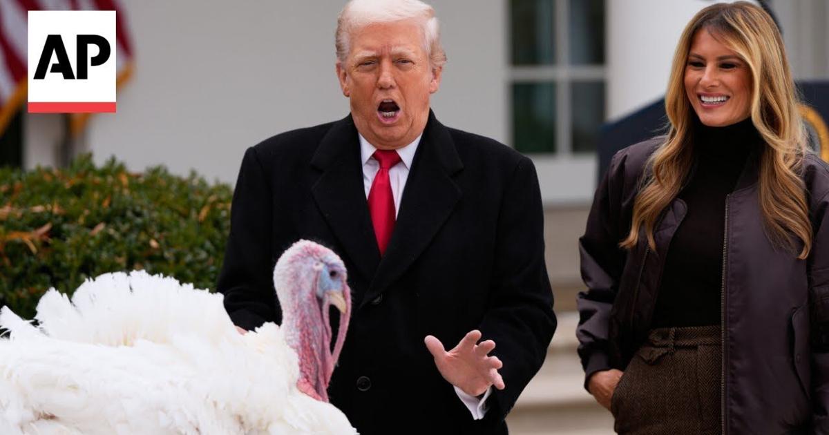 Trump Pardons Turkeys, Roasts Schumer and Pelosi and Declares Biden’s 2024 Pardons Invalid