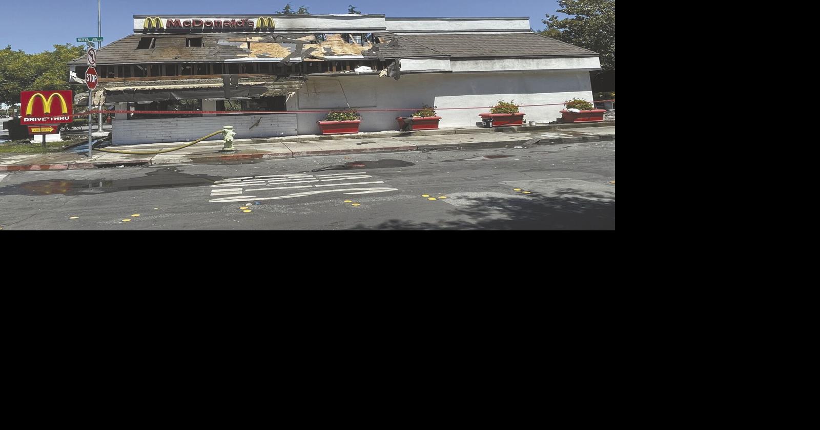 Fire destroys Redwood City McDonald’s Local News