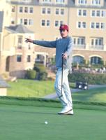 A championship performance: Menlo-Atherton's Graham Martin birdies the last four holes on his way to winning the Peninsula Athletic League individual golf championship