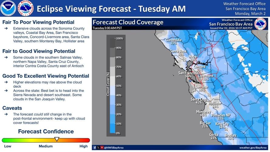 Cloud cover may hamper views of total lunar eclipse