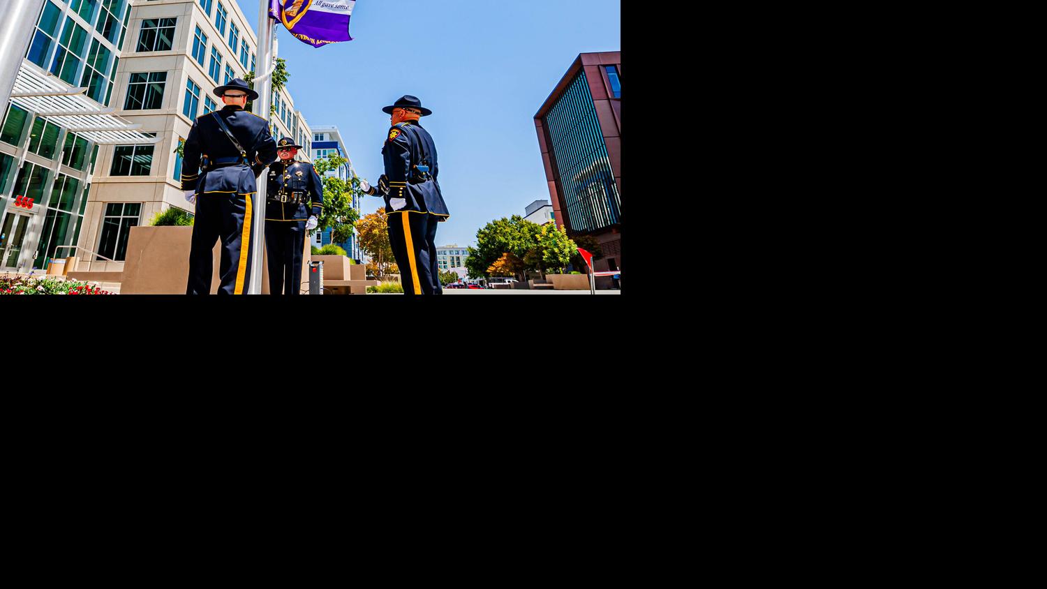 San Mateo County honors Purple Heart veterans with flag-raising