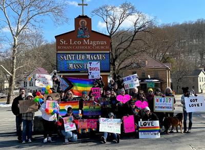 Peaceful protests at St. Leo Church
