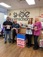 Shoe Sensation 11th year collecting “Socks for Troops”