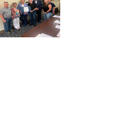 Commissioners celebrate the Footliters of Elk County on their 70th Anniversary