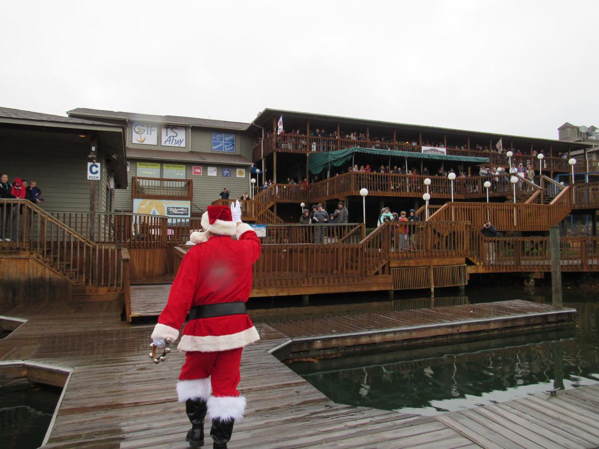 Santa rings in the holidays at Bridgewater Plaza Smith Mountain Lake