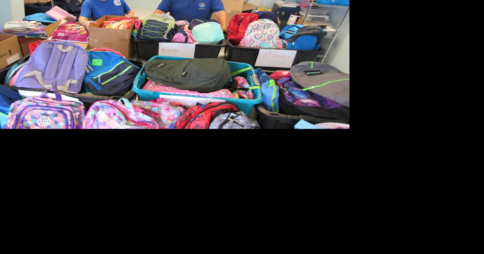 Department drive fills backpacks for local students