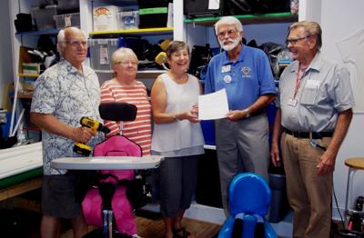 Moneta Lions donate to CATS' Hallowheels project
