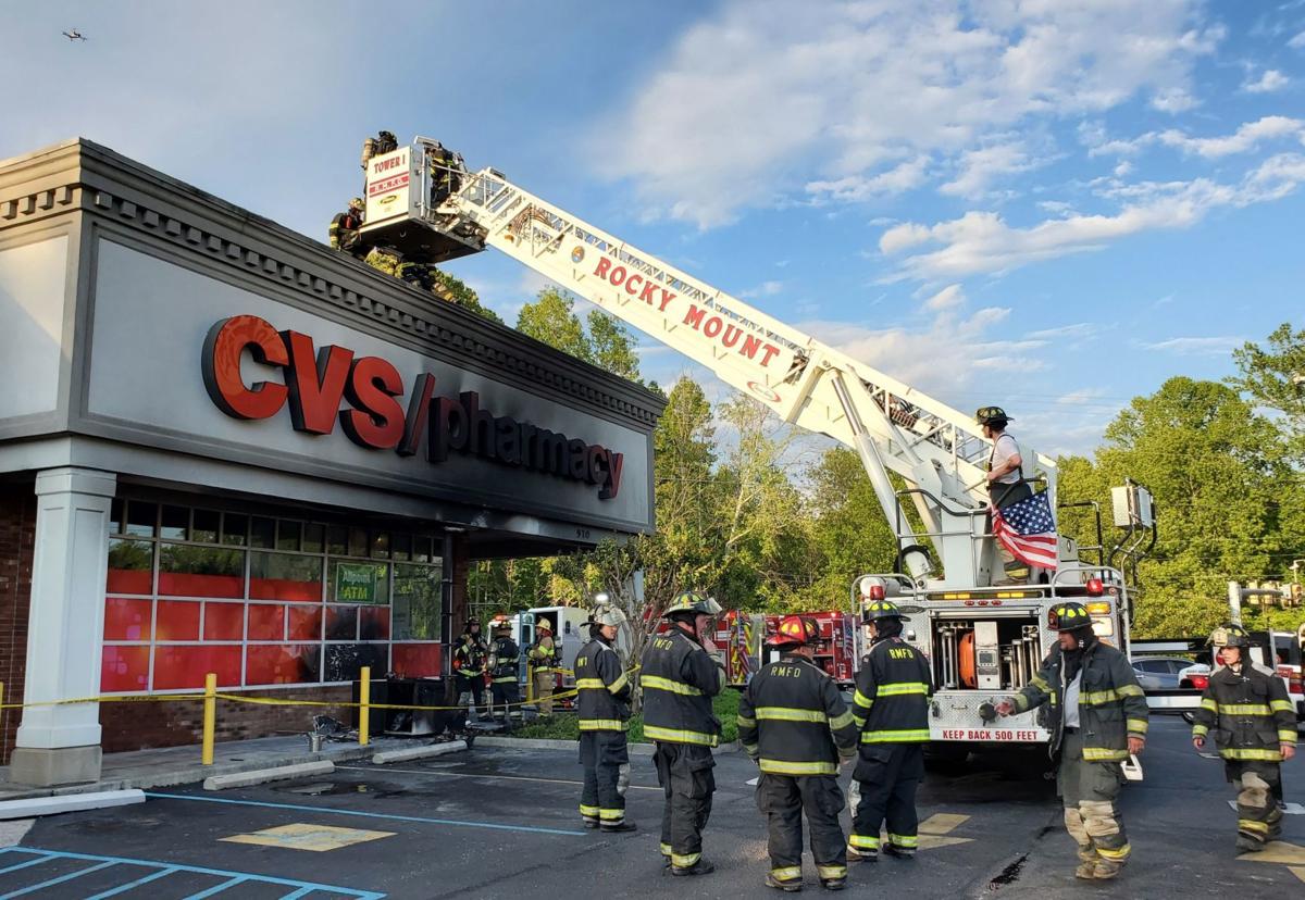 Fire damages CVS exterior in Rocky Mount