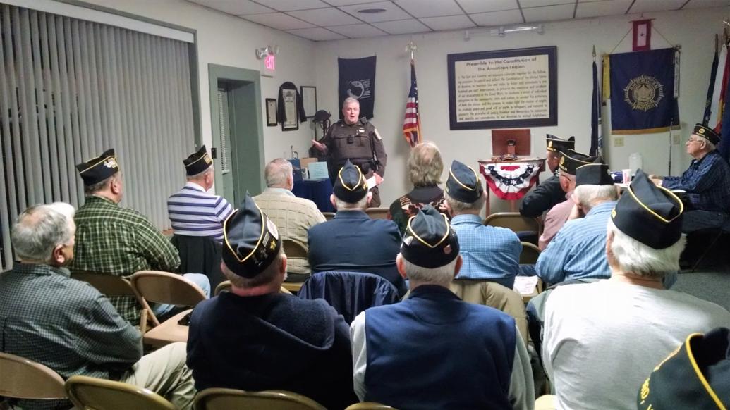 Bedford officer visits American Legion Post 54