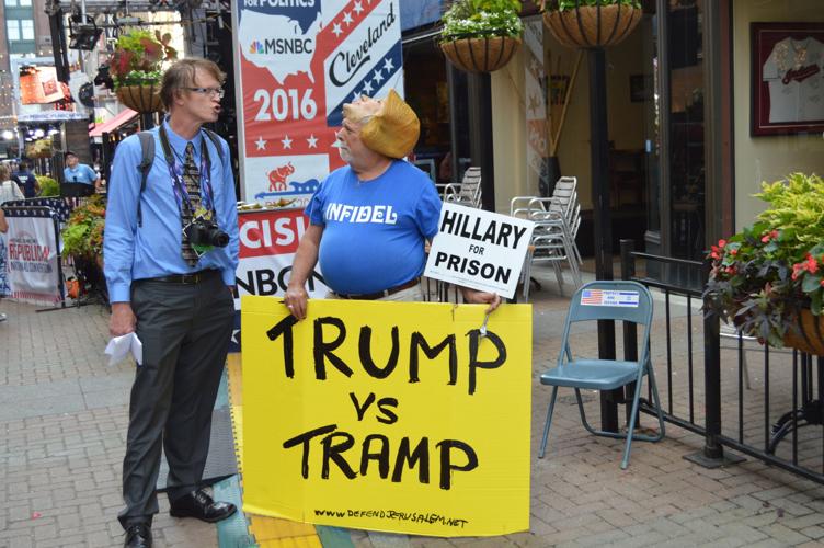 RNC Convention in Cleveland -Protester