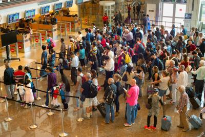 busy airport