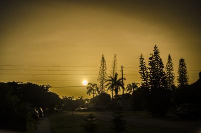 Saharan Dust Sunset