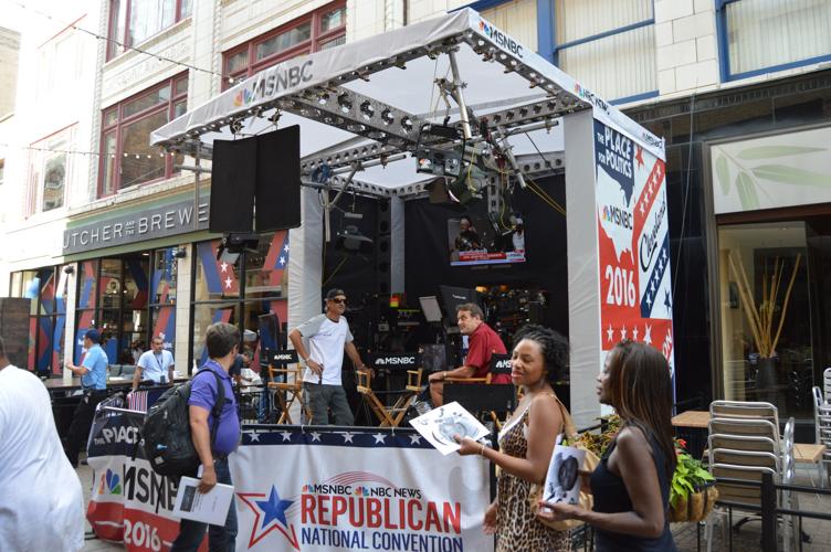 RNC Convention in Cleveland - Media Set Up