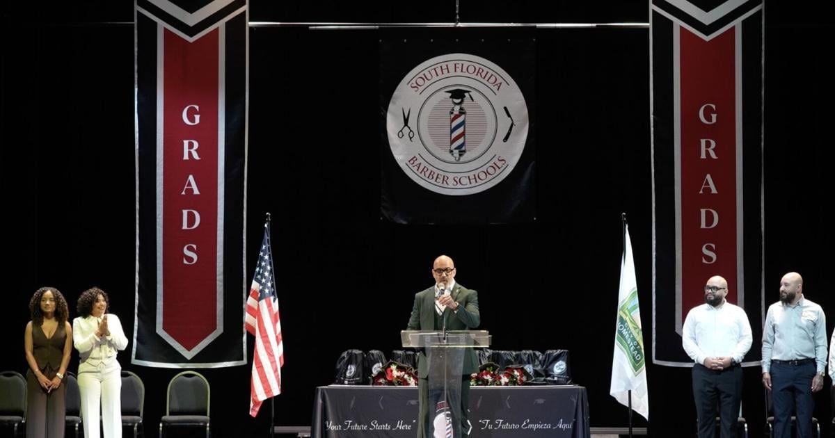 South Florida Barber Schools Holds First Graduation in Homestead Cameron Smith Jun 26, 2026 Jun 26, 2026 Updated 10 mins ago