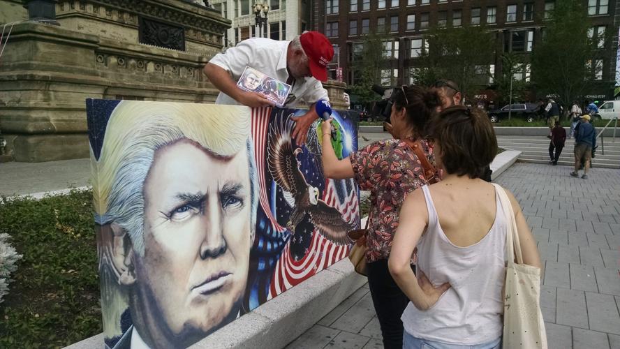 RNC Convention in Cleveland - Trump Painting