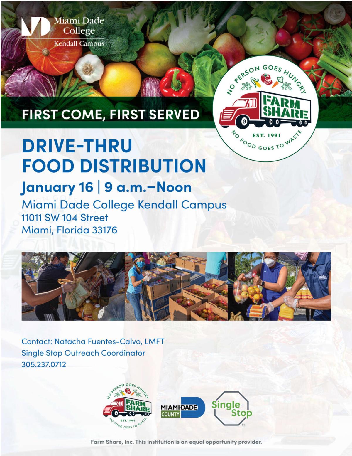 Farm Share DriveThru Food Distribution Calendar South Dade News Farm Share Food Distribution Calendar 2025