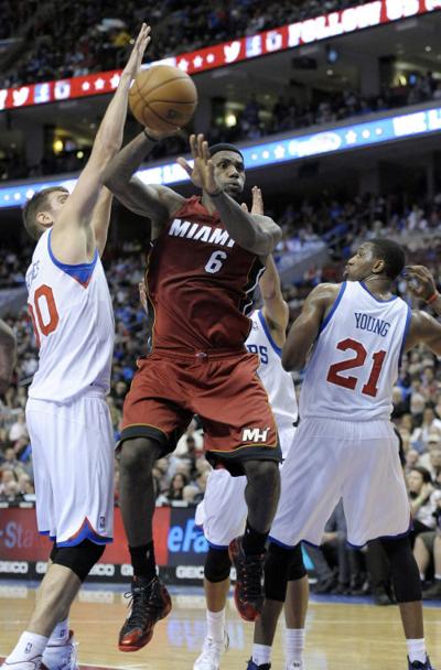 LeBron James, Spencer Hawes, Thaddeus Young