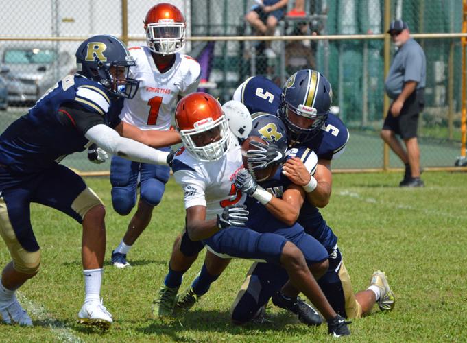 Andrew Eloissaint in the game against Reagan