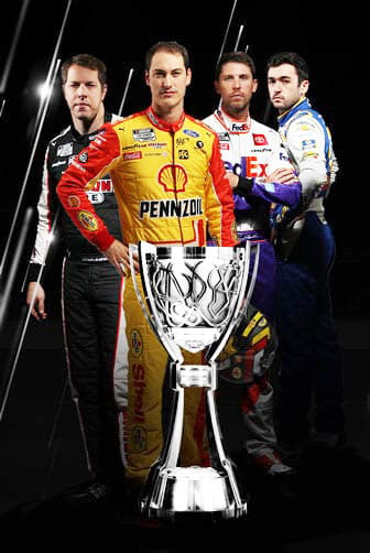 Nascar Championship Final Four Competing This Weekend Are From Left Brad Keselowski Joey Logano Denny Hamlin And Chase Elliott Southdadenewsleader Com