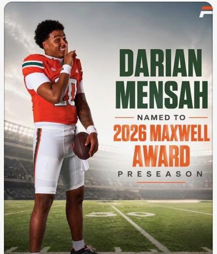 Darian Mensah 2026 Maxwell Award