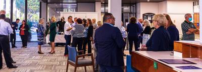 Family, friends, colleagues, and former employees gathered in appreciation for the Krome Avenue Branch of SouthState Bank to be named in honor of William “Bill” Losner.