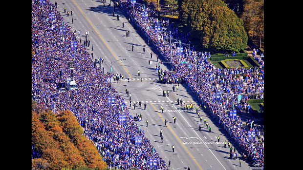 Millions celebrate winning Chicago Cubs with parade, rally, National  Sports