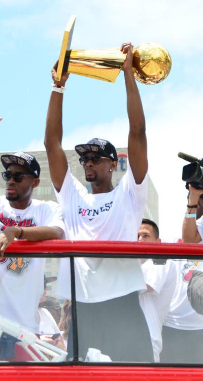 Chris Bosh Celebrates