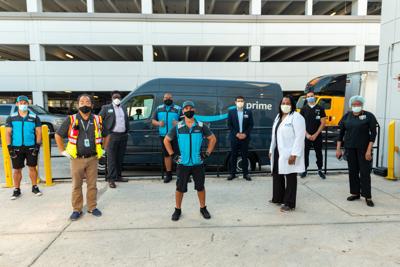 Amazon employees join with health care professionals in donation of $100,000 in PPE.