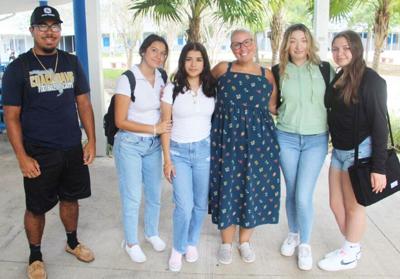 South Dade High English Teacher Abdiela Sanz during a Friday afternoon activity session with  transition students. Sanz works hard to make sure everyone at South Dade is included and has  the best experience possible.