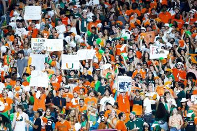 Canes nation filled the sold out Hard Rock Stadium.