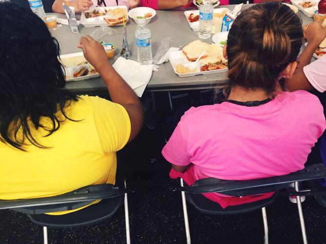 Homestead Temporary Shelter- Kids Eating