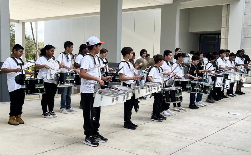 The Coconut Palm Elementary Band sound offs at the 2022 MDC-Homestead/SDCC Health and Wellness Fair.