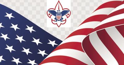 boy scouts and flag